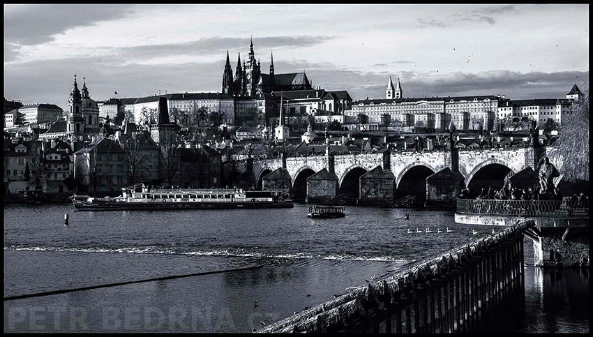 Karlův most, Pražský hrad, Novotného lávka, Praha