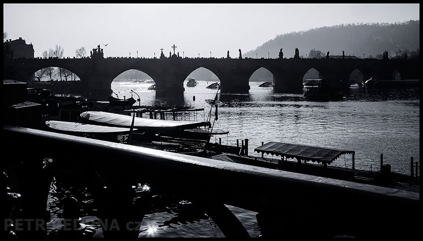 Karlův most, Alšovo nábřeží, Vltava, Praha