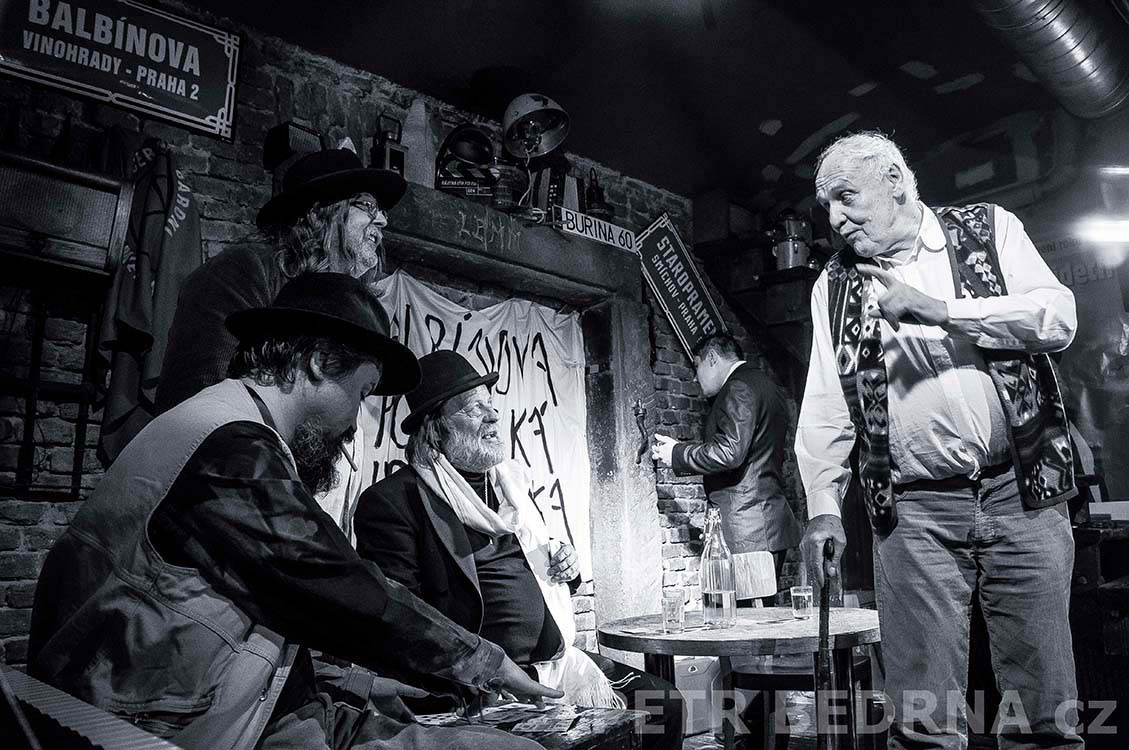 Daniel Žák, Petr Borka, Jiří Hrdina, Václav Trojan, Balbínka, Hráči, Praha, divadlo, improvizace, Česko