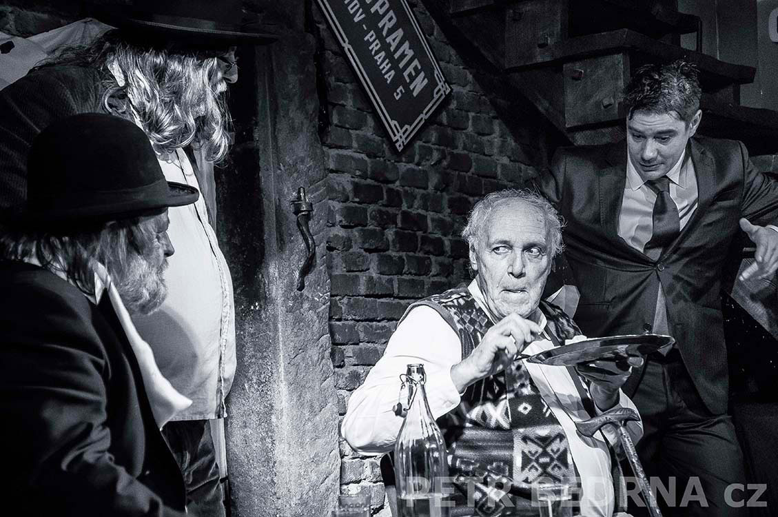 Jiří Hrdina, Petr Borka, Václav Trojan, Lukáš Burian, Balbínka, Hráči, Praha, divadlo, improvizace, Česko