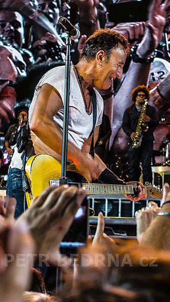 Bruce Springsteen, Praha 12.7.2012, koncert, hudba, improvizace, Česko