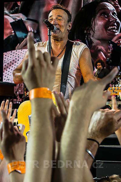 Bruce Springsteen, Praha 12.7.2012, koncert, hudba, improvizace, Česko