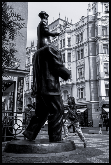 Pomník Franze Kafky, Španělská synagoga, 2015, Jaroslav Róna, Praha(10)