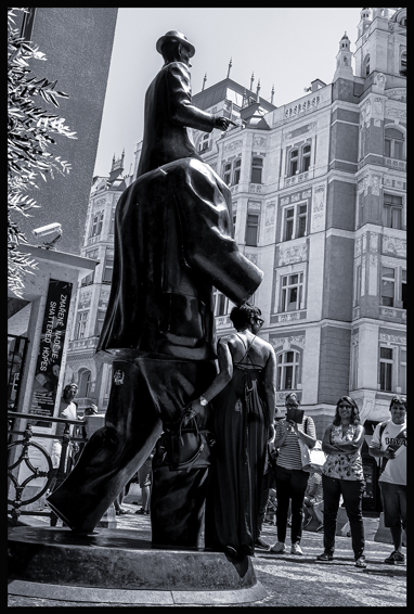 Pomník Franze Kafky, Španělská synagoga, 2015, Jaroslav Róna, Praha(6)