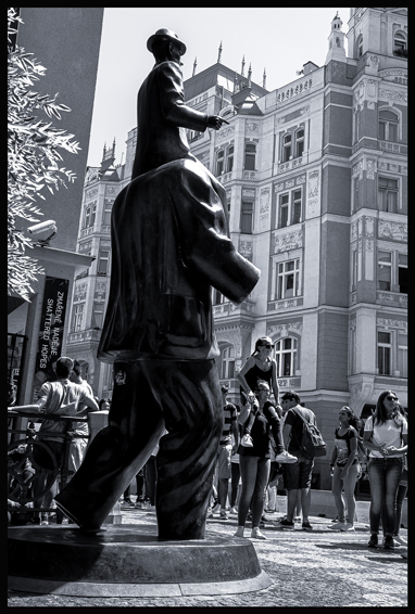 Pomník Franze Kafky, Španělská synagoga, 2015, Jaroslav Róna, Praha(7)