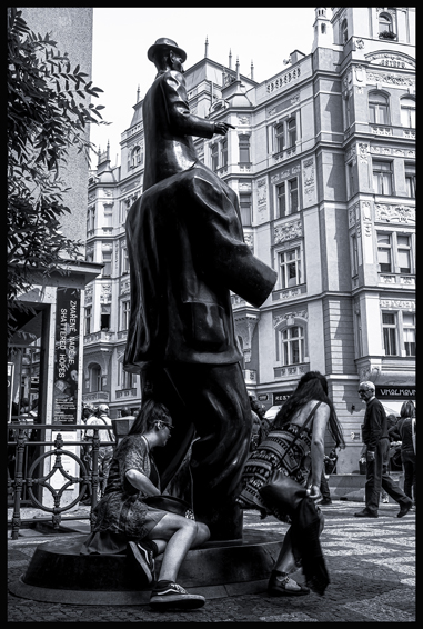Pomník Franze Kafky, Španělská synagoga, 2015, Jaroslav Róna, Praha(8)