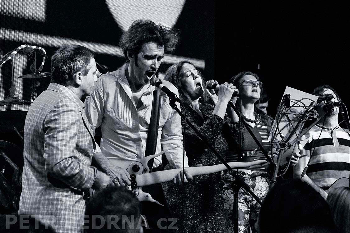 MTO Jiří Fero Burda, František Skála, Jana Hanáková, Lucerna Music Bar - 23.3.2015, hudba, parodie improvizace, Česko