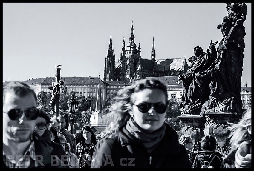 Pražský hrad, Kalvárie sv. Kříž, Karlův most, Na mostě, Praha