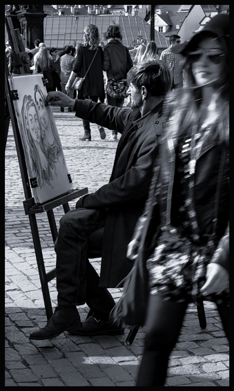 Malíř, Karlův most, Praha