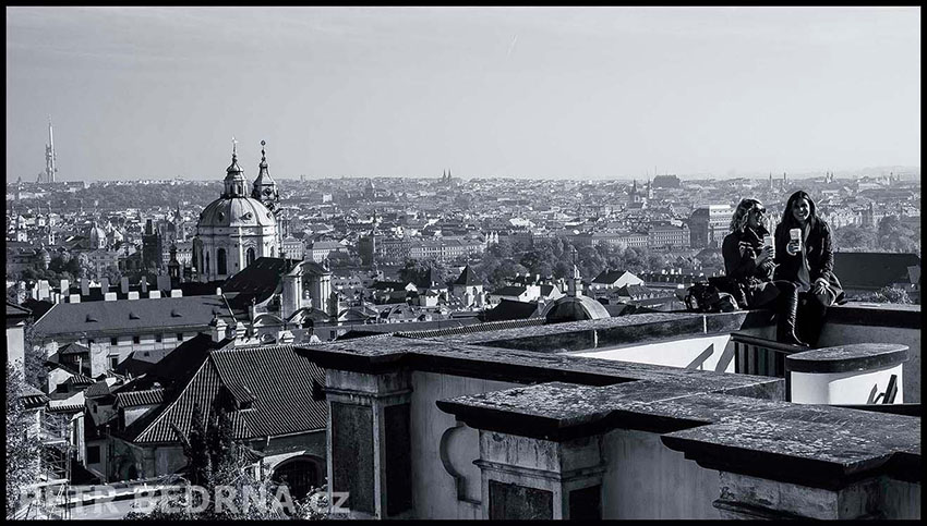 Kostel sv. Mikuláše, Malá Strana, Vyhlídkové místo, obzor, Praha