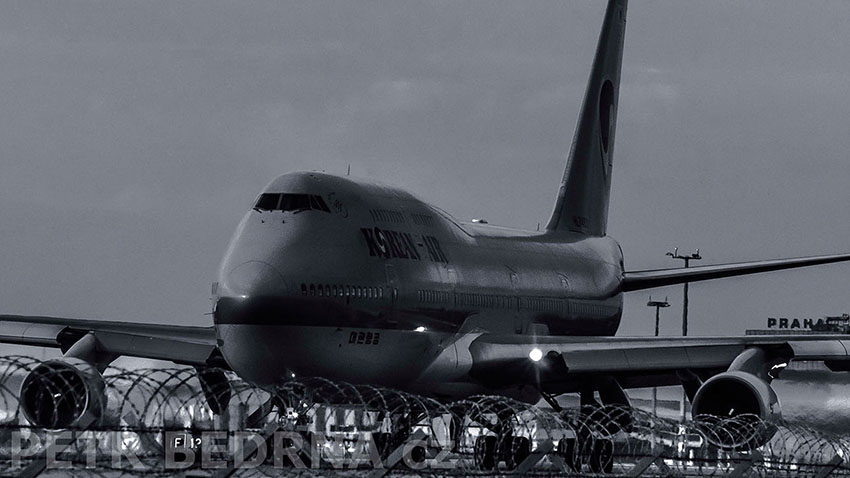 Boeing 747, Letiště Václava Havla, Korean Air, Praha