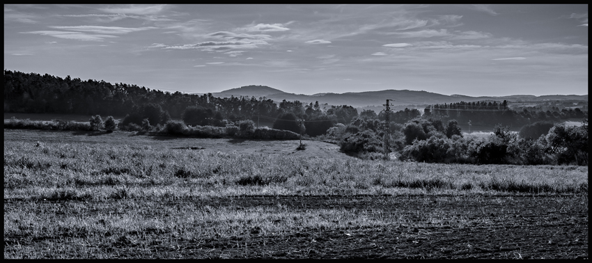 Výhled do krajiny, Bukovany, 2023, okres Benešov