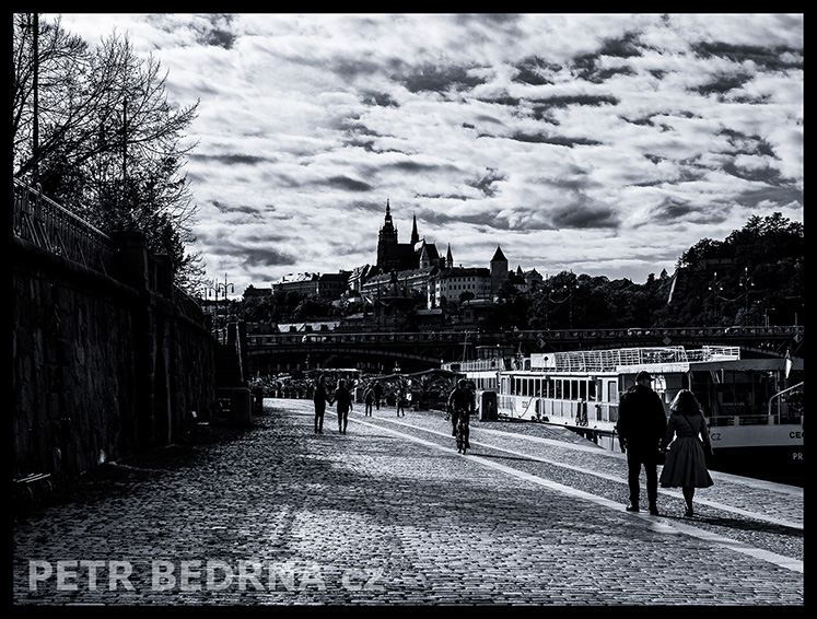 Přístaviště Na Františku, Pražský hrad, Vltava, Praha