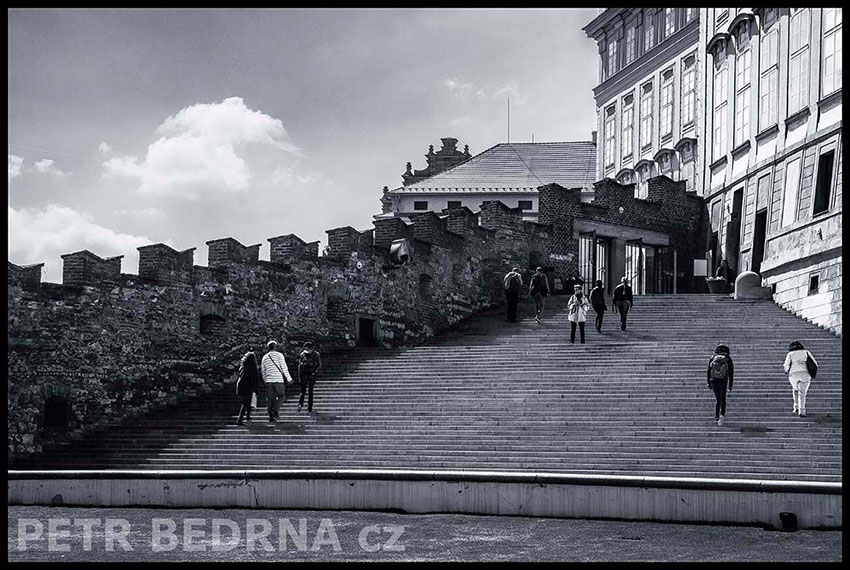 Rajská zahrada, schodiště, Pražský hrad, Praha