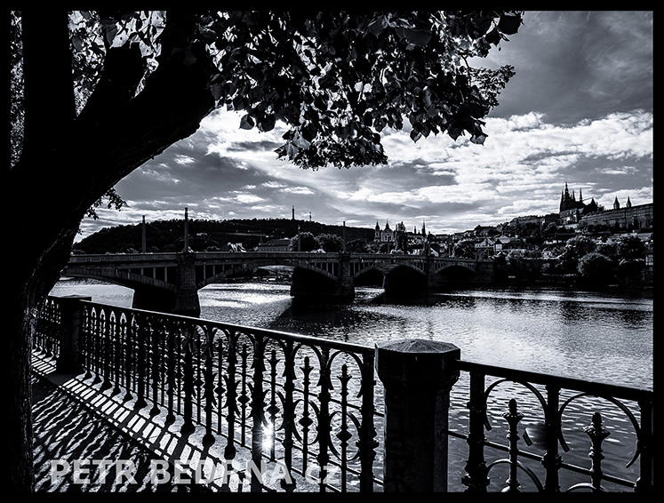 Hradčany, Mánesův most, Vltava, Praha