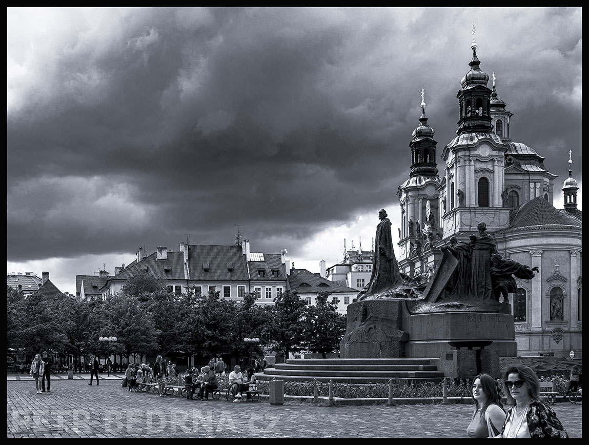 Pomník mistra Jana Husa, Praha, Staroměstské náměstí, street foto, kostel, historické budovy, historická památka, Česko