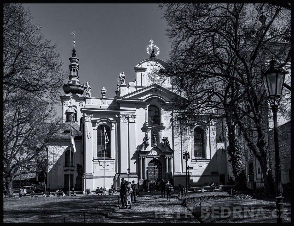 Bazilika Nanebevzetí Panny Marie, Strahovský klášter, Praha - Strahov, románský sloh, Katolický kostel, Česko