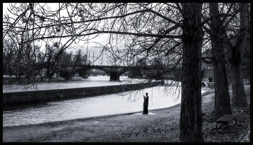 Kampa, Vlatava, most Legií, socha Harmonie, Praha