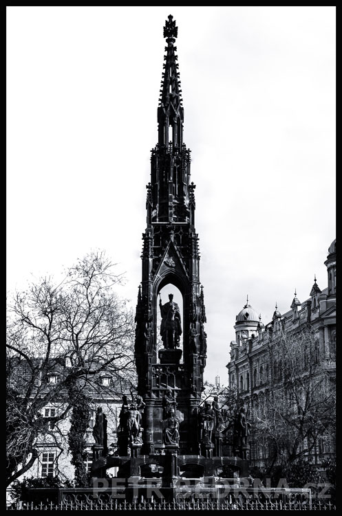 Krannerova kašna, Pomník Františka I., Praha, Smetanovo nábřeží, Hold českých stavů, Staré Město, sochy, Česko