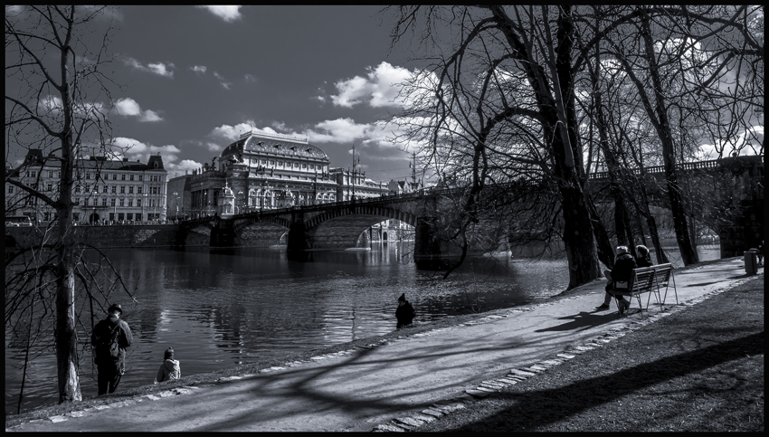 Národní divadlo, most Legií, Střelecký ostrov, Praha(2)