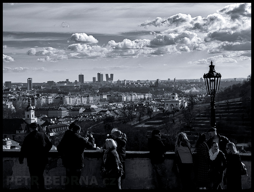 Vyhlídkové místo, Hradčanské nám., Praha, Pankrác, Malá Strana